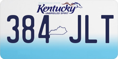 KY license plate 384JLT
