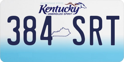 KY license plate 384SRT