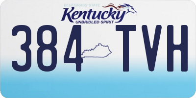 KY license plate 384TVH
