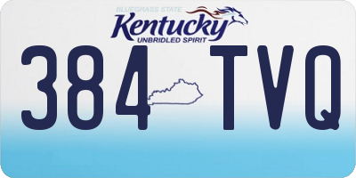 KY license plate 384TVQ