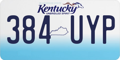 KY license plate 384UYP
