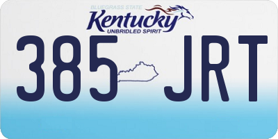 KY license plate 385JRT