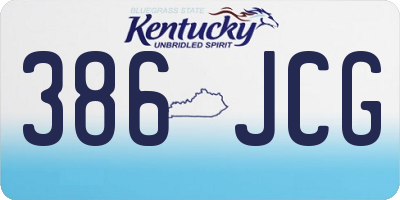 KY license plate 386JCG