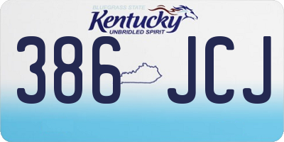 KY license plate 386JCJ