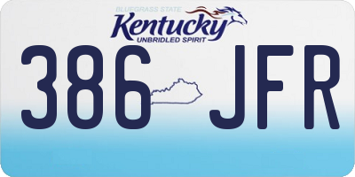 KY license plate 386JFR