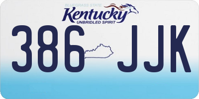 KY license plate 386JJK