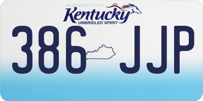 KY license plate 386JJP