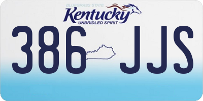 KY license plate 386JJS