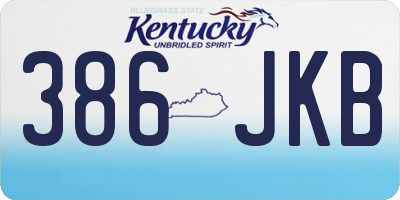 KY license plate 386JKB