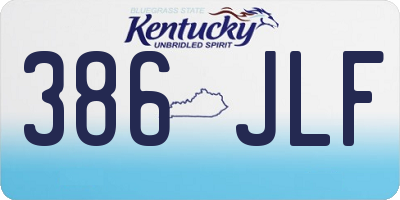 KY license plate 386JLF