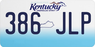 KY license plate 386JLP
