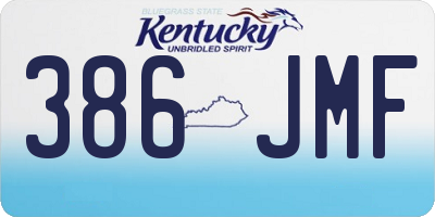 KY license plate 386JMF