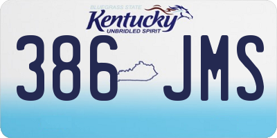 KY license plate 386JMS