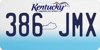 KY license plate 386JMX