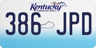KY license plate 386JPD