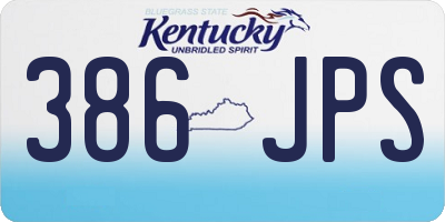 KY license plate 386JPS
