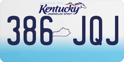 KY license plate 386JQJ