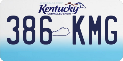 KY license plate 386KMG