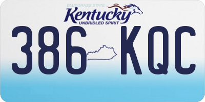 KY license plate 386KQC