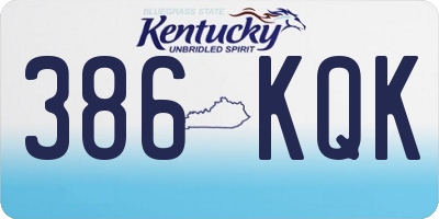 KY license plate 386KQK
