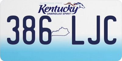 KY license plate 386LJC