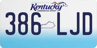 KY license plate 386LJD
