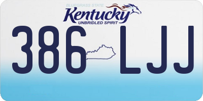 KY license plate 386LJJ