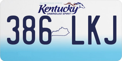 KY license plate 386LKJ