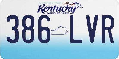 KY license plate 386LVR