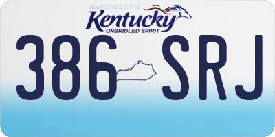 KY license plate 386SRJ