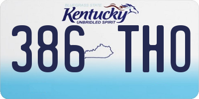 KY license plate 386THO
