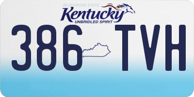 KY license plate 386TVH