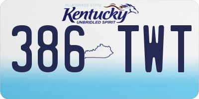 KY license plate 386TWT