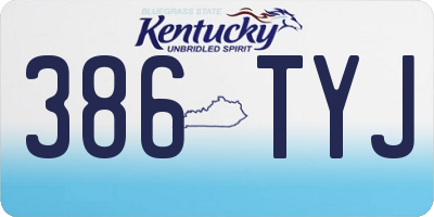 KY license plate 386TYJ