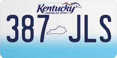 KY license plate 387JLS