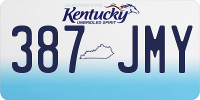KY license plate 387JMY