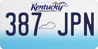 KY license plate 387JPN