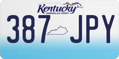 KY license plate 387JPY