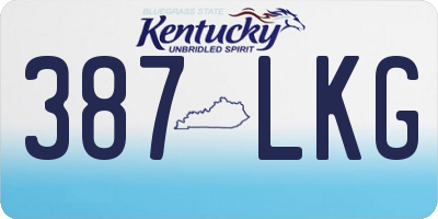 KY license plate 387LKG