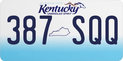 KY license plate 387SQQ