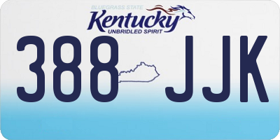 KY license plate 388JJK