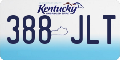 KY license plate 388JLT