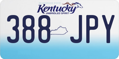 KY license plate 388JPY