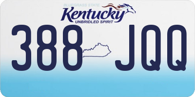 KY license plate 388JQQ