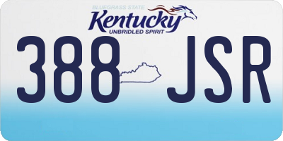 KY license plate 388JSR