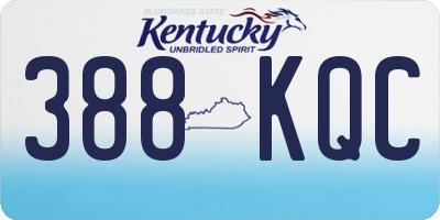 KY license plate 388KQC