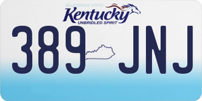KY license plate 389JNJ