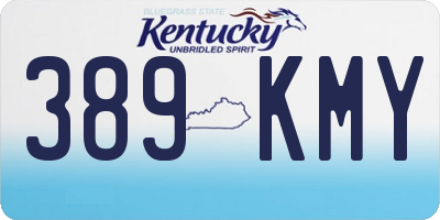 KY license plate 389KMY