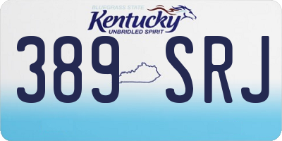 KY license plate 389SRJ