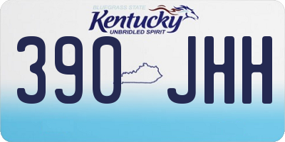 KY license plate 390JHH